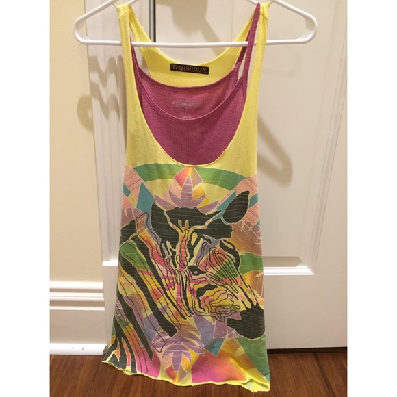 Zebra/Abstract Printed Tank Top - Picture 5 of 5